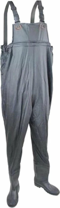 EASTWALL Waadpak Maat 43 - Waterdicht PVC Pak - Waadbroek Met Laarzen - Visserspak - Waterdicht Tuinpak - Warmtepak - Grijs/blauw 1 EASTWALL Waadpak Maat 43 - Waterdicht PVC Pak - Waadbroek Met Laarzen - Visserspak - Waterdicht Tuinpak - Warmtepak - Grijs/blauw