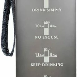 Sunnytree Waterfles Met Tijdmarkeringen - Motivatie Drinkfles - 1 Liter - Cadeau - Kleur Zwart-Wit 12 Sunnytree Waterfles Met Tijdmarkeringen - Motivatie Drinkfles - 1 Liter - Cadeau - Kleur Zwart-Wit -Mushie winkel 255x840