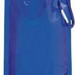 Merkloos Waterfles Met Haakje - Waterzak - Opvouwbaar - 450ml - Blauw -Mushie  winkel 284x840 1