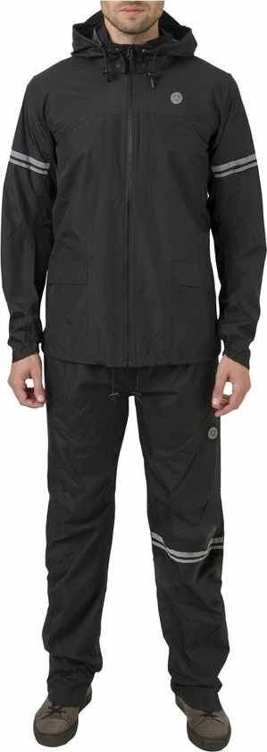 AGU Original Regenpak Essential - Zwart - XXL - Dames & Heren - Waterdicht & Ademend 12 AGU Original Regenpak Essential - Zwart - XXL - Dames & Heren - Waterdicht & Ademend - Afbeelding 12