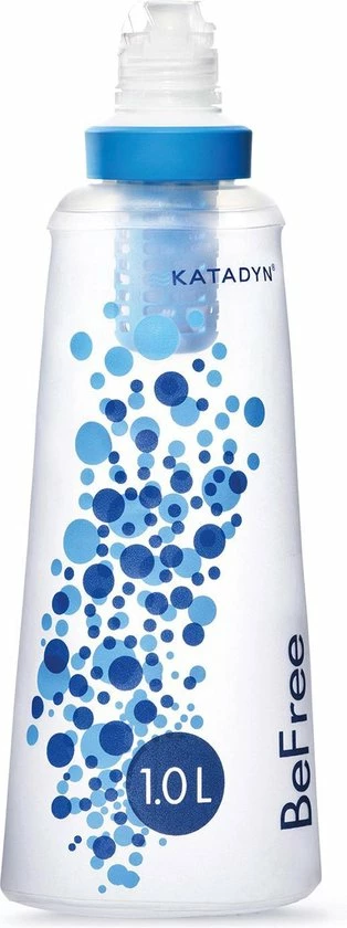 Katadyn BeFree Waterfilter - 1L - Blauw - Transparant 1 Katadyn BeFree Waterfilter - 1L - Blauw - Transparant