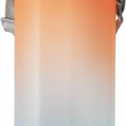 Diller Waterfles Met Rietje - 2 Liter - Grote Waterfles - Bottle - Motivatie Waterfles Met Tijdmarkeringen - Sportfles - Oranje/turquoise