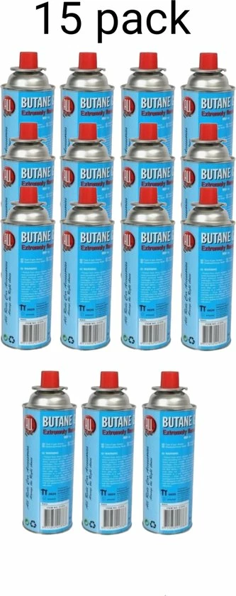 All-Ride Kookstel Gasflessen Butaan Gas - 15 Stuks A 227 Gram - 15set Navulling 1 All-Ride Kookstel Gasflessen Butaan Gas - 15 Stuks A 227 Gram - 15set Navulling