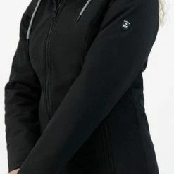 Kjelvik Dames Winterjas - Softshell Parka Dames - Tina - Zwart - Maat 46 -Mushie  winkel 337x840 4