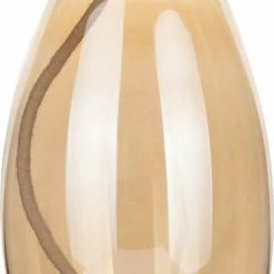 Bohemian Lights Olielamp Glas - Voor Binnen - Vaas Vorm - Amber Glas - 7,5 X 12,2 Cm - Inclusief Gratis Trechter