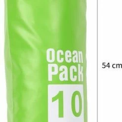 Merkloos Decopatent® Waterdichte Tas - Dry Bag - 10L - Ocean Pack - Dry Sack - Survival Outdoor Rugzak - Drybags - Boottas - Zeiltas -Groen -Mushie  winkel 400x840 1