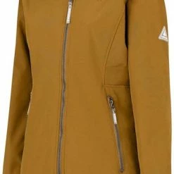 BJØRNSON Signe Softshell Winterjas Parka Dames - Teddy - Maat 52 - Tapenade -Mushie  winkel 413x840 1