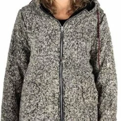 BJØRNSON XANDRA Sherpa Fleece Vest 4 Seizoenen Dames - Zacht - Hoodie / Capuchon - Rits - Maat 44 - Antraciet Melange -Mushie  winkel 413x840 3