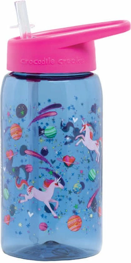Drinkfles Tritan Unicorn Galaxy - Crocodile Creek 1 Drinkfles Tritan Unicorn Galaxy - Crocodile Creek