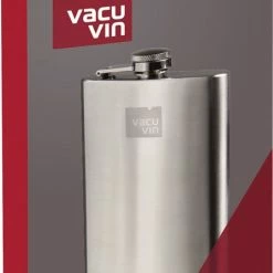 VacuVin Vacu Vin Heupfles 240 Ml 9,2 X 13,7 Cm Rvs Zilver 2-delig -Mushie  winkel 448x840 3