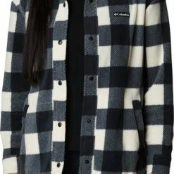 Columbia Benton Springs - Shirt Dames - Outdoorshirt - Chalk Check Print - Maat S