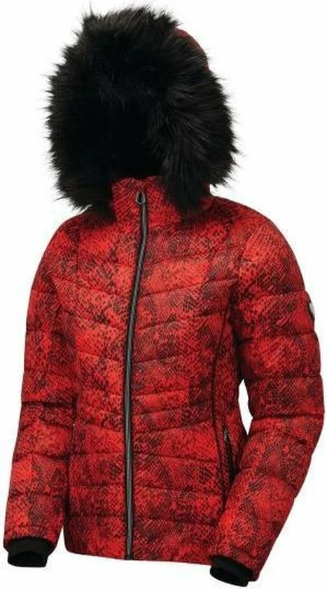 Dare 2b Dare2B Glamorize II, Versierd Met Swarovski-kristallen - Luxe, Waterdichte, Geïsoleerde, Gewatteerde Ski-jas Met Capuchon Met Rand Van Imitatiebont Voor Dames, Ademende Outdoorjas, Sevilla-rood 5 Dare 2b Dare2B Glamorize II, Versierd Met Swarovski-kristallen - Luxe, Waterdichte, Geïsoleerde, Gewatteerde Ski-jas Met Capuchon Met Rand Van Imitatiebont Voor Dames, Ademende Outdoorjas, Sevilla-rood - Afbeelding 5