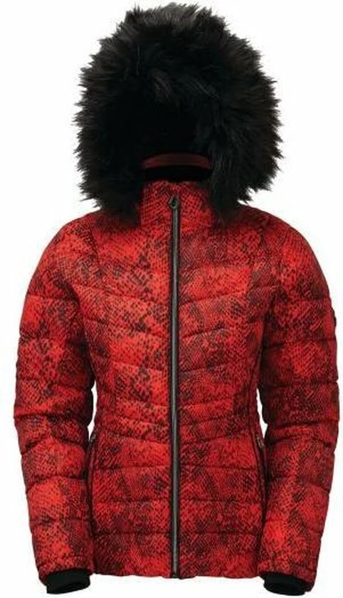 Dare 2b Dare2B Glamorize II, Versierd Met Swarovski-kristallen - Luxe, Waterdichte, Geïsoleerde, Gewatteerde Ski-jas Met Capuchon Met Rand Van Imitatiebont Voor Dames, Ademende Outdoorjas, Sevilla-rood 4 Dare 2b Dare2B Glamorize II, Versierd Met Swarovski-kristallen - Luxe, Waterdichte, Geïsoleerde, Gewatteerde Ski-jas Met Capuchon Met Rand Van Imitatiebont Voor Dames, Ademende Outdoorjas, Sevilla-rood - Afbeelding 4