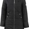 BJØRNSON FIA Winterparka Dames - Winddicht - Waterafstotend - Gewatteerd Gevoerd - Capuchon - Warm - Outdoor Damesjas - Winterjas - Maat 42 - Zwart