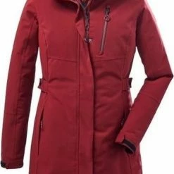Killtec KOW 165 Women Parka - Outdoorjas - Dames - Rood - Maat 40 -Mushie  winkel 493x840