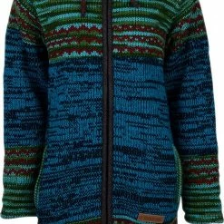 SHAKALOHA LIFE IS FOR LIVING Gebreid Wollen Vest Dames Met Voering - W Fling GreenPitch L