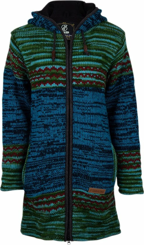 SHAKALOHA LIFE IS FOR LIVING Gebreid Wollen Vest Dames Met Voering - W Fling GreenPitch L 1 SHAKALOHA LIFE IS FOR LIVING Gebreid Wollen Vest Dames Met Voering - W Fling GreenPitch L