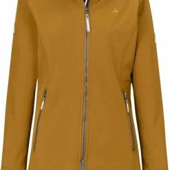 BJØRNSON Signe Softshell Winterjas Parka Dames - Teddy - Maat 52 - Tapenade