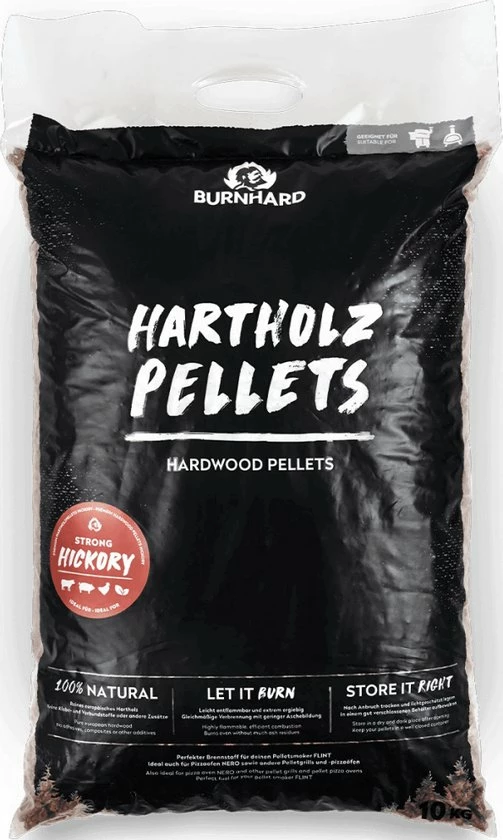 Burnhard Hardhoutpellets 10kg Hickory 4 Burnhard Hardhoutpellets 10kg Hickory - Afbeelding 4