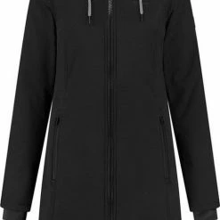 Kjelvik Dames Winterjas - Softshell Parka Dames - Tina - Zwart - Maat 46