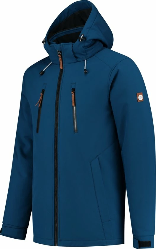 Travelin' Jack Soren - Softshell Herenjas - Blauw - Maat M 5 Travelin' Jack Soren - Softshell Herenjas - Blauw - Maat M - Afbeelding 5