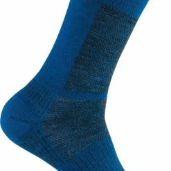 Wrightsock Coolmesh Merino Crew - Electric Blue/Grijs - 37-41