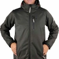 BJØRNSON Hamm Softshell Winterjas Heren - Teddy Winddicht - Maat XL - Zwart -Mushie  winkel 528x840