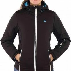 BJØRNSON EDIL Winterjas Ski-jas Dames - Winddicht Gevoerd - Waterafstotend - Capuchon - Rits Zakken - Winter Damesjas - Maat 36 - Zwart -Mushie  winkel 530x840 5