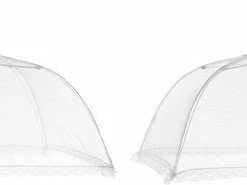Merkloos 2x Vliegenkappen Voor Voedsel 36 Cm - Eten/voedsel Beschermen Tegen Ongedierte - Afdekkappen/vliegenkappen