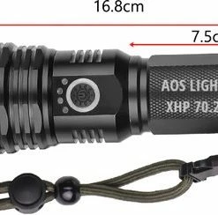 Oplaadbare LED Zaklamp Aos Light XHP 70.2 4500 Lumen PRO-XLIGHT -Mushie  winkel 550x244 1