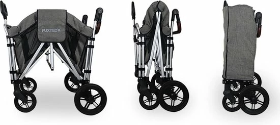 FUXTEC Bolderkar FX-CTXL900 - Premium Grijs - Nu Voor Maximaal 4 Kinderen 4 FUXTEC Bolderkar FX-CTXL900 - Premium Grijs - Nu Voor Maximaal 4 Kinderen - Afbeelding 4