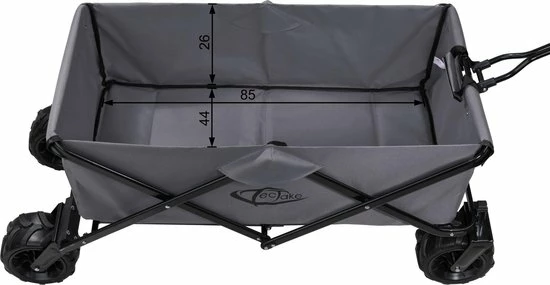 TecTake - Opvouwbare Bolderkar Heidrun Grijs 6 TecTake - Opvouwbare Bolderkar Heidrun Grijs - Afbeelding 6