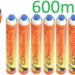 Unilight 8 Stuks X 600ml Universele Schroefpatroon - Multigascilinder - Gasflessen - Supergas Gaspatroon- Gasflessen Gasbrander - Onkruidbrander - Easy Clic Gasflessen