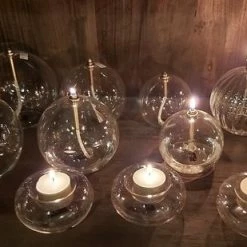 Altijd Iets Moois PERI - Olielampjes, Set Van 3, Glade Ronde Bollen