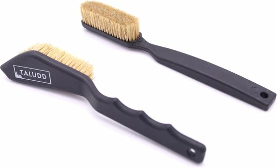 Taludd Klimborstelset - 2x Klimborstel Van Echt Varkenshaar - 1 Rechte En 1 Gehoekte Borstel - Voor Klimmen En Boulderen, Binnen En Buiten - Zwart 1 Taludd Klimborstelset - 2x Klimborstel Van Echt Varkenshaar - 1 Rechte En 1 Gehoekte Borstel - Voor Klimmen En Boulderen, Binnen En Buiten - Zwart