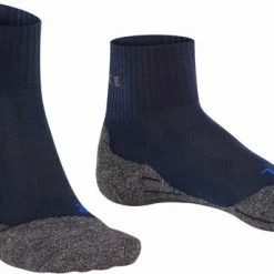FALKE TK2 Explore Cool Short Wandelsokken Kort Zacht Thermisch Anti-blaar Antizweet Zonder Motief Met Elastische Boord Verkoelend Ademend Sneldrogend Blauw Dames Sportsokken - Maat 37-38 -Mushie  winkel 550x344 3