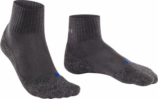 FALKE TK2 Explore Cool Short Wandelsokken Kort Zacht Thermisch Anti-blaar Antizweet Zonder Motief Met Elastische Boord Verkoelend Ademend Sneldrogend Grijs Heren Sportsokken - Maat 44-45 5 FALKE TK2 Explore Cool Short Wandelsokken Kort Zacht Thermisch Anti-blaar Antizweet Zonder Motief Met Elastische Boord Verkoelend Ademend Sneldrogend Grijs Heren Sportsokken - Maat 44-45 - Afbeelding 5