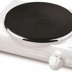 Kemper Elektrische Kookplaat - Campingkooktoestel - 1 Pit - 1500W - Ø16,5 Cm