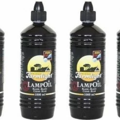 Merkloos 4x Lampenolie / Fakkelolie -1 Liter - Met Gratis Aansteker