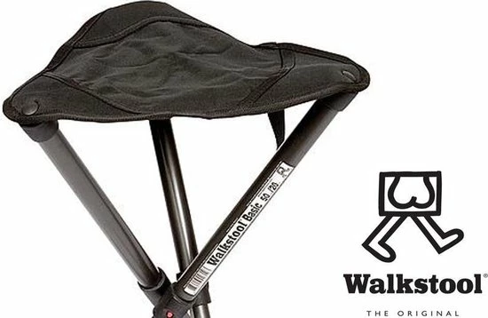 Walkstool 3-poots Krukje - Basic 50cm - Verstelbaar - Antraciet 2 Walkstool 3-poots Krukje - Basic 50cm - Verstelbaar - Antraciet - Afbeelding 2