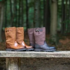 MGO Leisure Wear MGO Tommy Heren Nubuck Leren Outdoorlaarzen - Waterdicht - Wol Gevoerde Laars - Cognac Bruin Leer - Maat 41 -Mushie  winkel 550x366 54