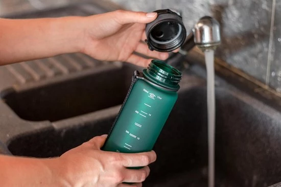 Drinkfles 500ml - Sport Bidon Drinkbus - Zwart - Stevig Tritan Hoge Kwaliteit - King Mungo KMDF025 5 Drinkfles 500ml - Sport Bidon Drinkbus - Zwart - Stevig Tritan Hoge Kwaliteit - King Mungo KMDF025 - Afbeelding 5