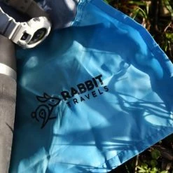 RABBIT TRAVELS ™ Outdoor Kleed - Picknickkleed - Strandlaken - Waterdicht - 150 X 140 Cm - Sky Blue -Mushie  winkel 550x367 17