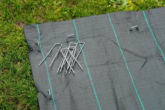 Nature - Gronddoekpennen (10 St.) - 14x3cm - Metaal 3 Nature - Gronddoekpennen (10 St.) - 14x3cm - Metaal - Afbeelding 3