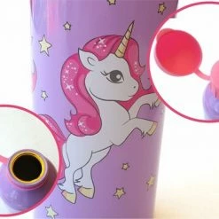 KliederZ Drinkfles 2 Stuks Unicorn Paars | Drinkflessen School Eenhoorn Aluminium Kinderen | 500ml DB03 14 KliederZ Drinkfles 2 Stuks Unicorn Paars | Drinkflessen School Eenhoorn Aluminium Kinderen | 500ml DB03 -Mushie winkel 550x368 3