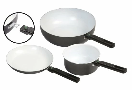 Bo-Camp Wokpan - Campingpan - Sprint Eco - Afneembare Steel - Ø 24cm 3 Bo-Camp Wokpan - Campingpan - Sprint Eco - Afneembare Steel - Ø 24cm - Afbeelding 3