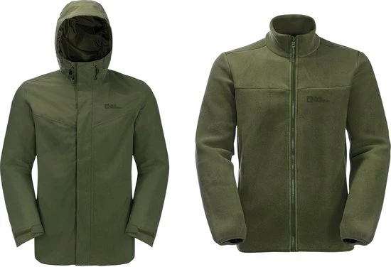 Jack Wolfskin Altenberg 3-in-1 Jas Mannen - Maat L 2 Jack Wolfskin Altenberg 3-in-1 Jas Mannen - Maat L - Afbeelding 2