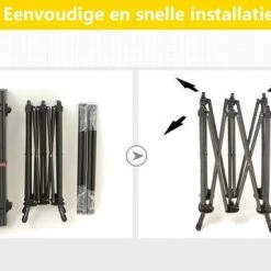 Travel-light Vouwtafel Aluminium 140 X 70 X 70cm Incl. Netvak & Camping Transporttas - Aluminium Roltafel - Campingtafel Aluminium + Staal - Tafelblad Rolbaar - Campingmeubels - Dining Tuintafel - Antraciet Kleur -Mushie  winkel 550x382 1