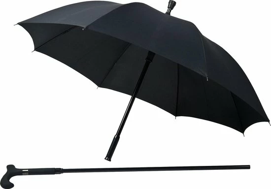 Impliva Falcone® Paraplu - Ø 102 Cm - Zwart 3 Impliva Falcone® Paraplu - Ø 102 Cm - Zwart - Afbeelding 3