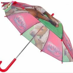 Merkloos Paraplu - Paardenvrienden - Voor Kinderen - 60x70cm -Mushie  winkel 550x396 3
